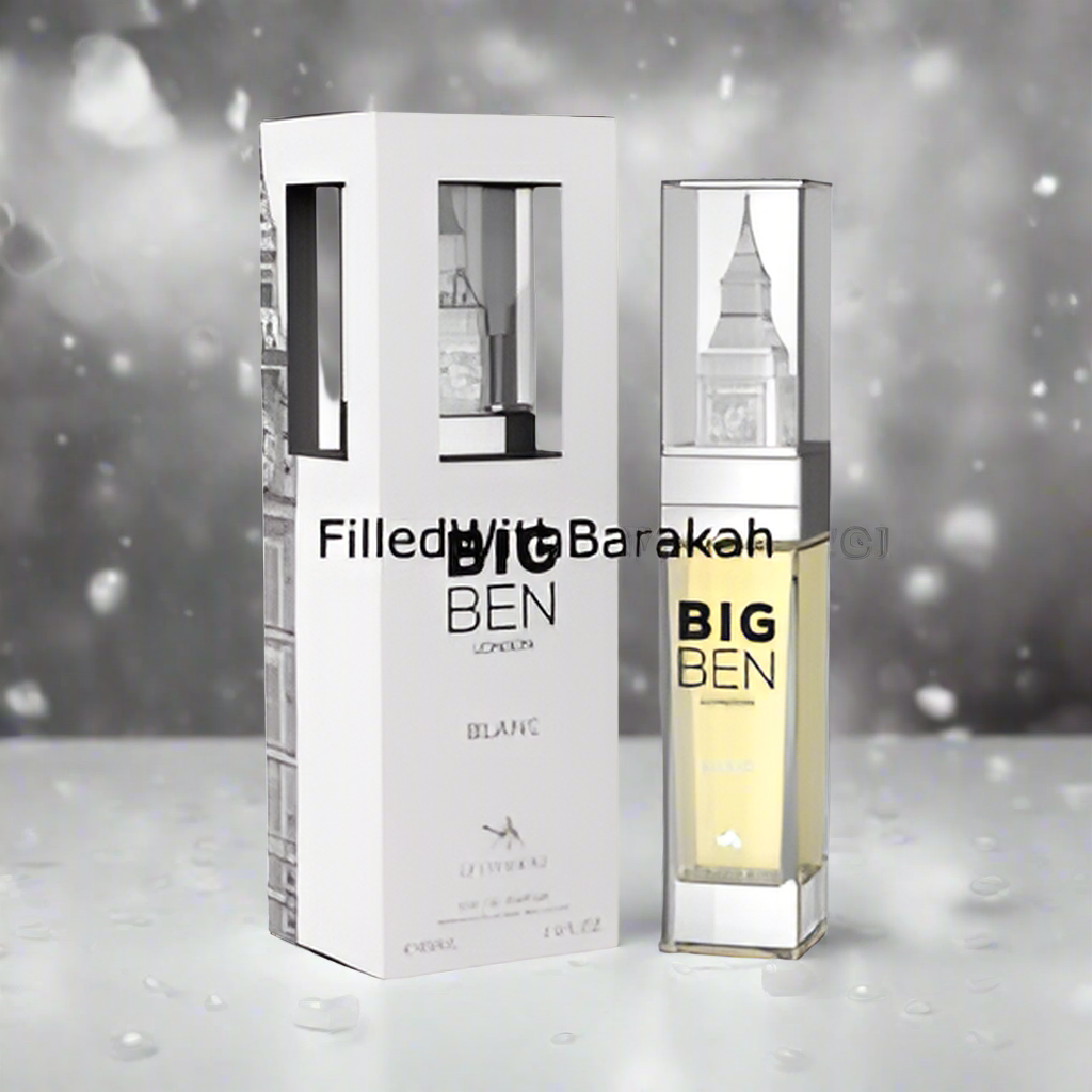 Big Ben London Blanc – Eau de Parfum Unisex 85 ml inspirado el Santal 33 de Le Labo

Elegancia británica en cada gota
